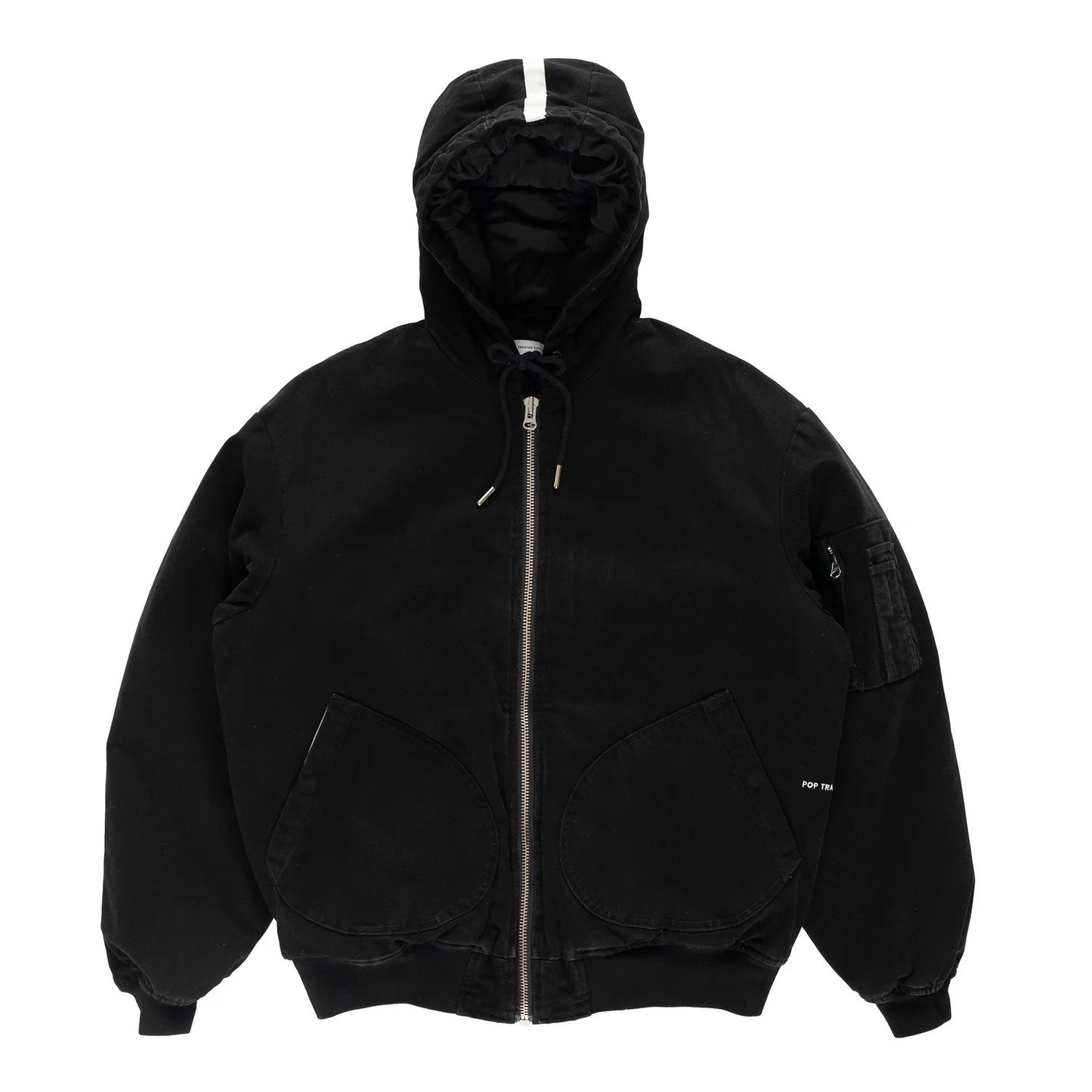 Hooded Flight Jacket - Black