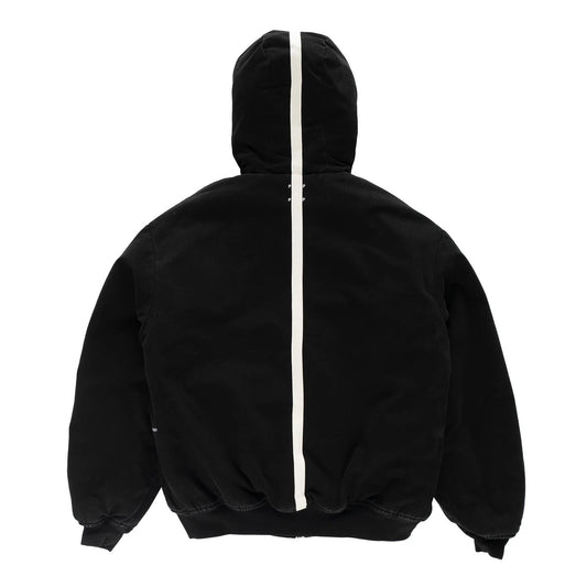 Hooded Flight Jacket - Black
