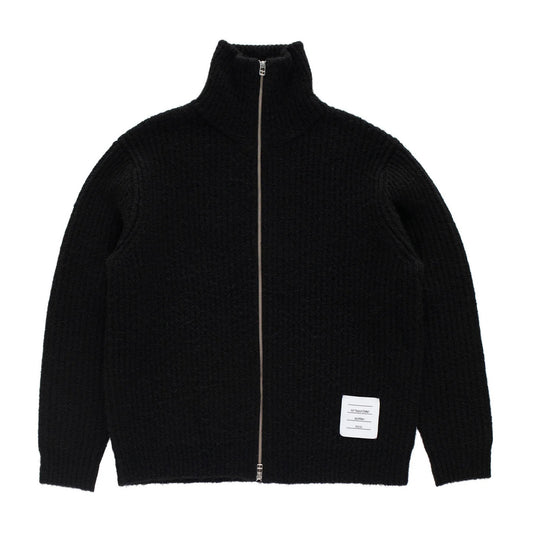 Knitted Full Zip - Black
