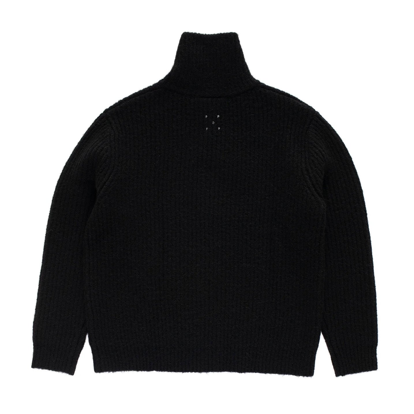 Knitted Full Zip - Black