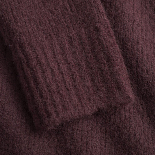 Rasmus Relaxed Brushed Polo - Mahogany