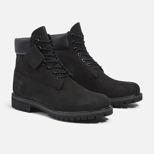 Premium 6" Lace Up Waterproof Boot - Black