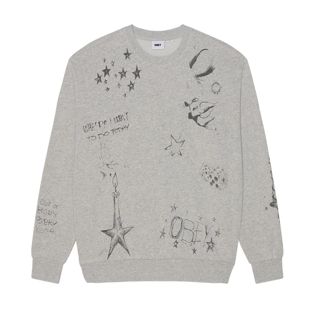 Dreams Crewneck - Dusty Ash Grey