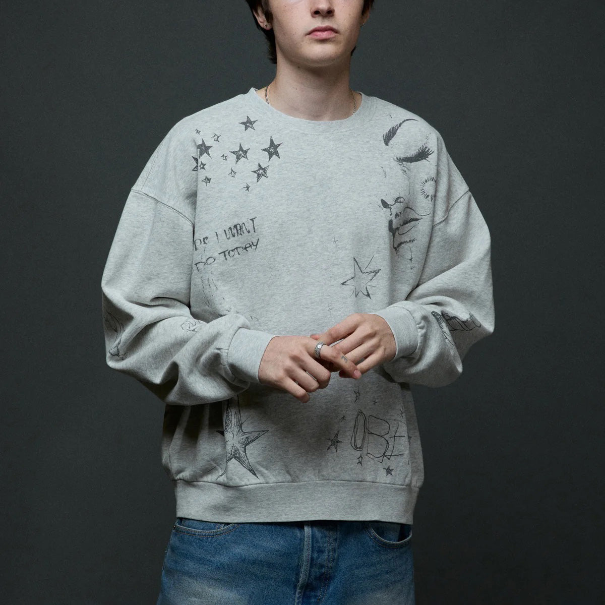 Dreams Crewneck - Dusty Ash Grey
