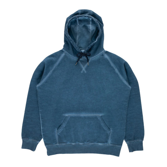 Stencil Logo Hooded Sweat - Navy