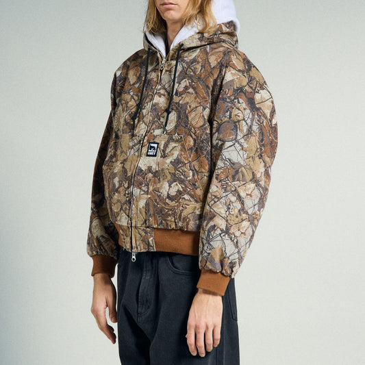 Glen Zip Up Jacket - Fence Camo Multi