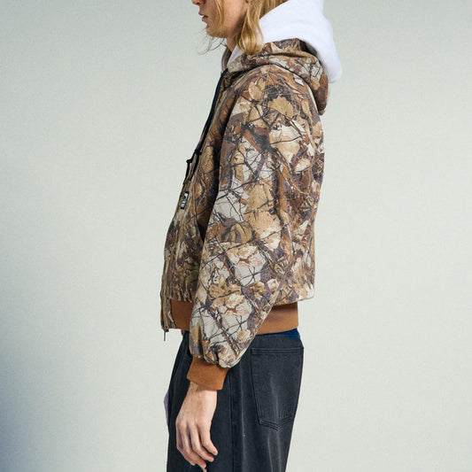 Glen Zip Up Jacket - Fence Camo Multi