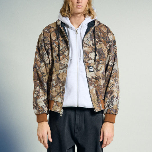 Glen Zip Up Jacket - Fence Camo Multi