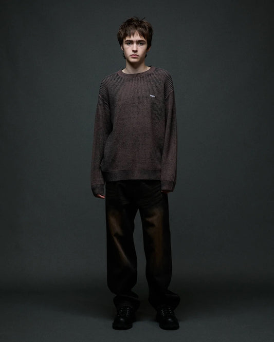 Spray Effect Sweater - Morel Multi