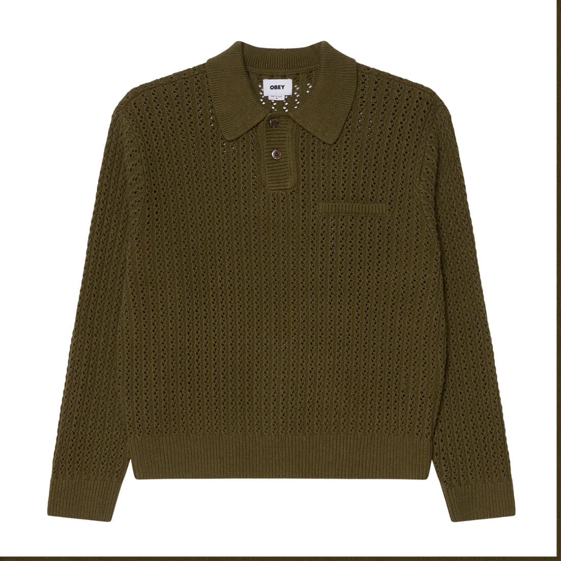 Duane Polo Sweater - Tea Leaf