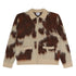 Cow Pattern Zip Sweater - Cow Multi