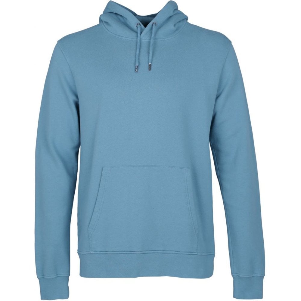 Classic Organic Hood Sweat - Stone Blue