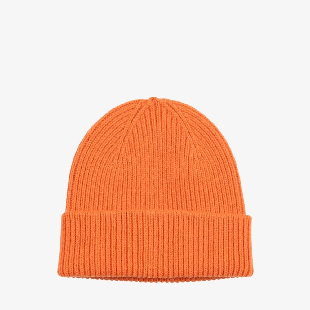 Merino Wool Beanie - Burnt Orange