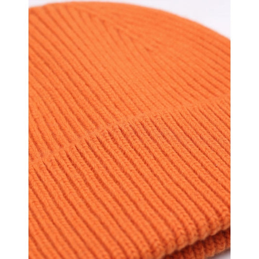 Merino Wool Beanie - Burnt Orange