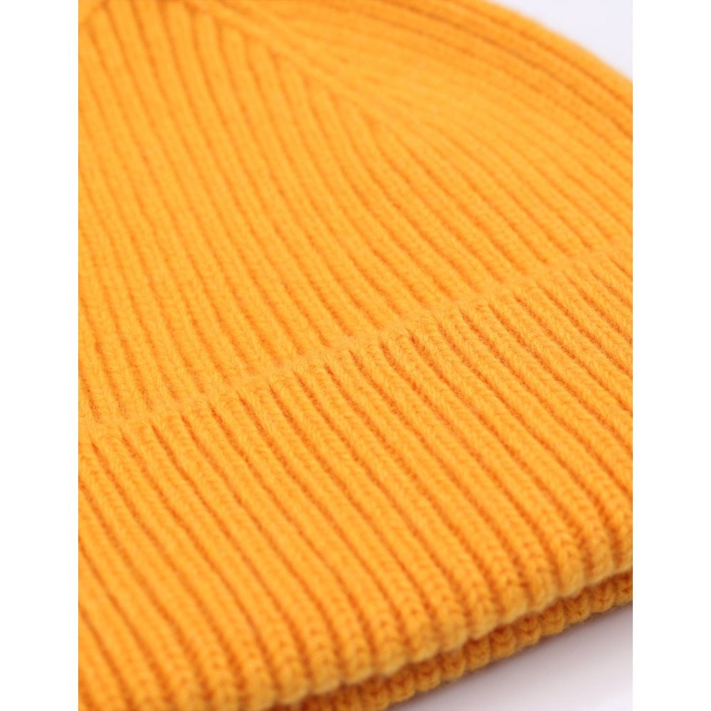 Merino Wool Beanie - Burned Yellow
