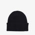Merino Wool Beanie - Deep Black