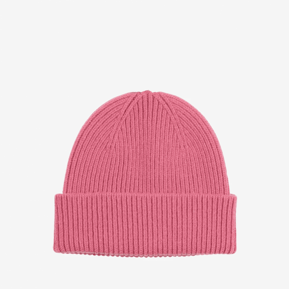 Merino Wool Beanie - Rasberry Pink