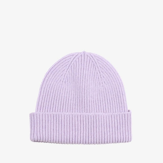 Merino Wool Beanie - Soft Lavender
