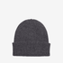 Merino Wool Beanie - Lava Grey