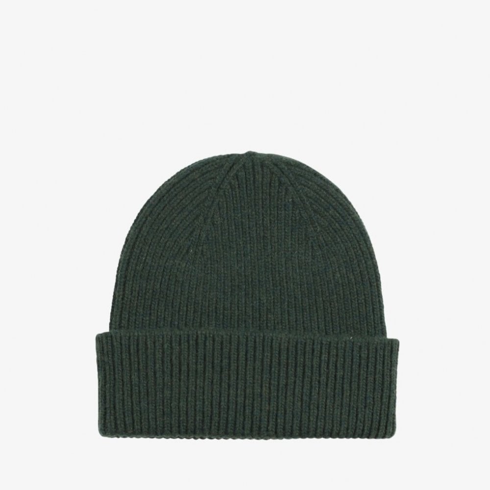 Merino Wool Beanie - Hunter Green