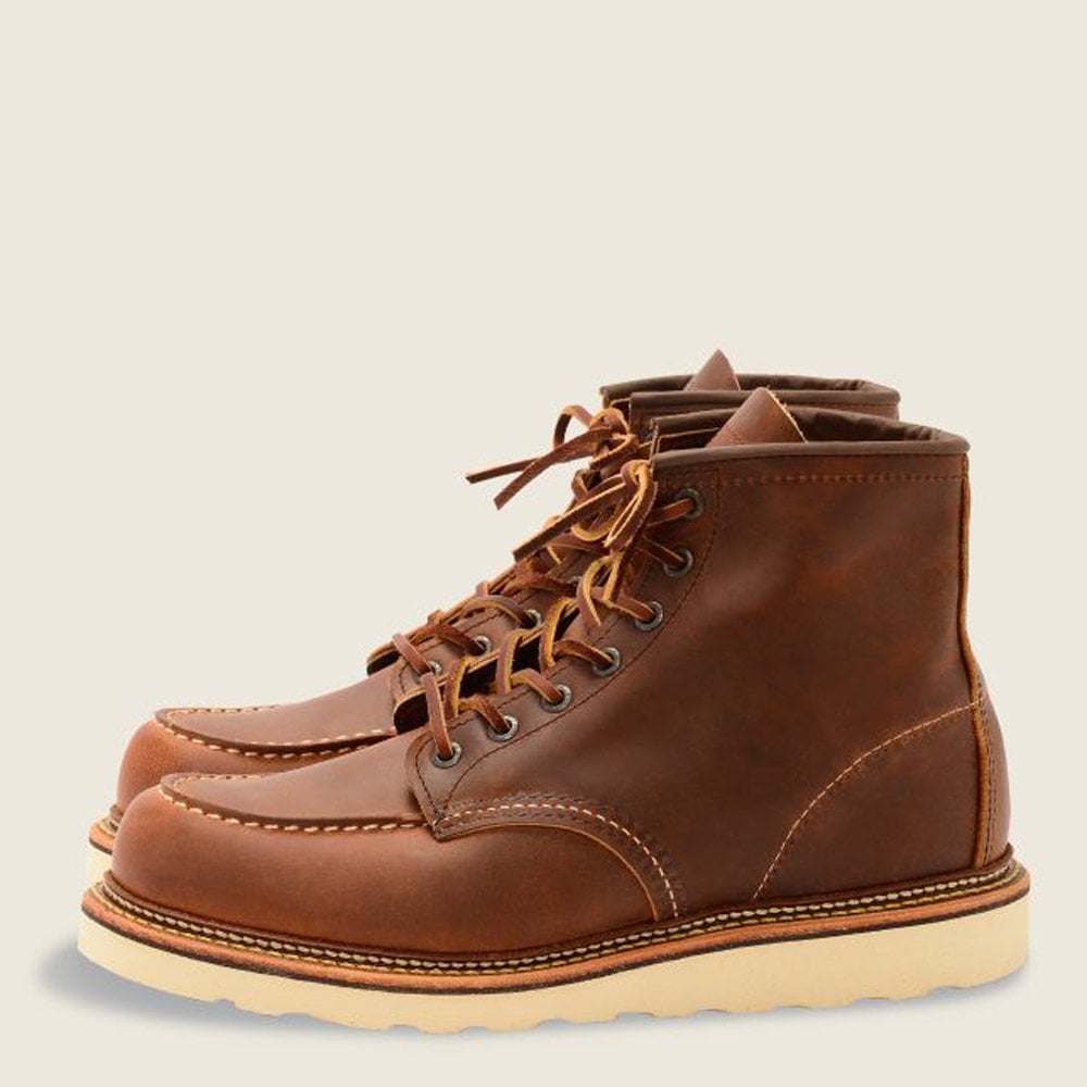 1907 Men's 6" Classic Moc Toe Boot - Copper Rough & Tough Leather