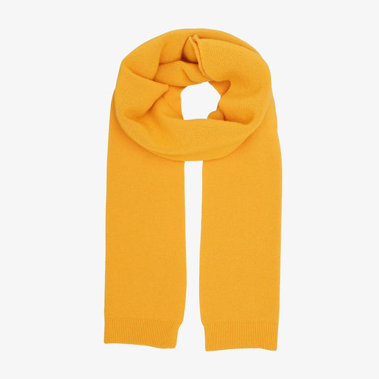 Merino Wool Scarf - Burned Yellow