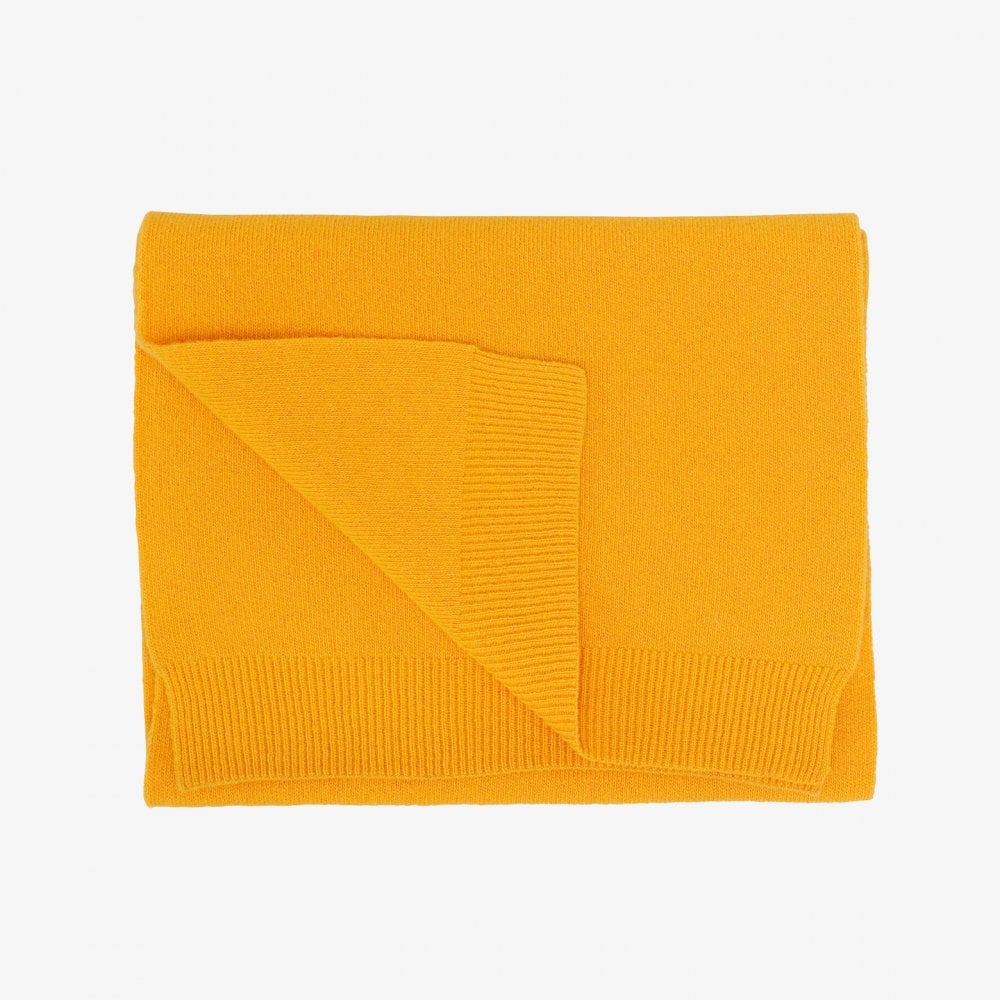 Merino Wool Scarf - Burned Yellow