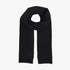 Merino Wool Scarf - Deep Black