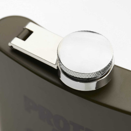 Protect And Survive Whiskey Flask