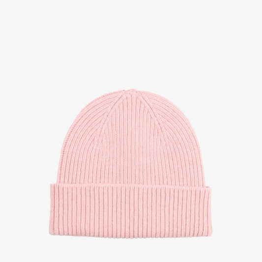Merino Wool Beanie - Faded Pink