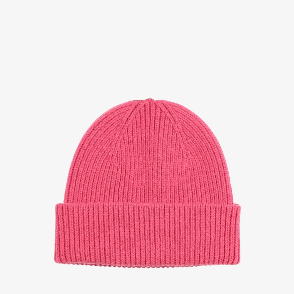 Merino Wool Beanie - Bubblegum Pink