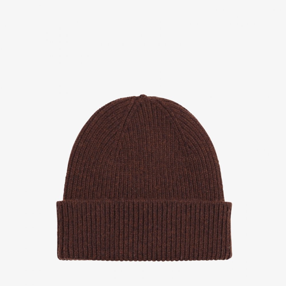 Merino Wool Beanie - Coffe Brown