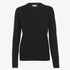 Women's Merino Wool Crew - Deep Black