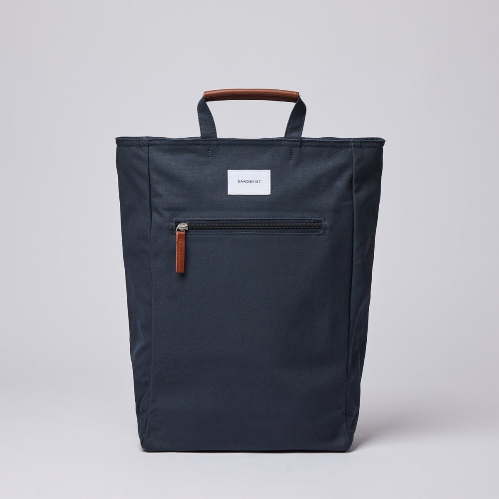 Tony - Navy with Cognac Brown Leather - Navy / Cognac Brown Leather