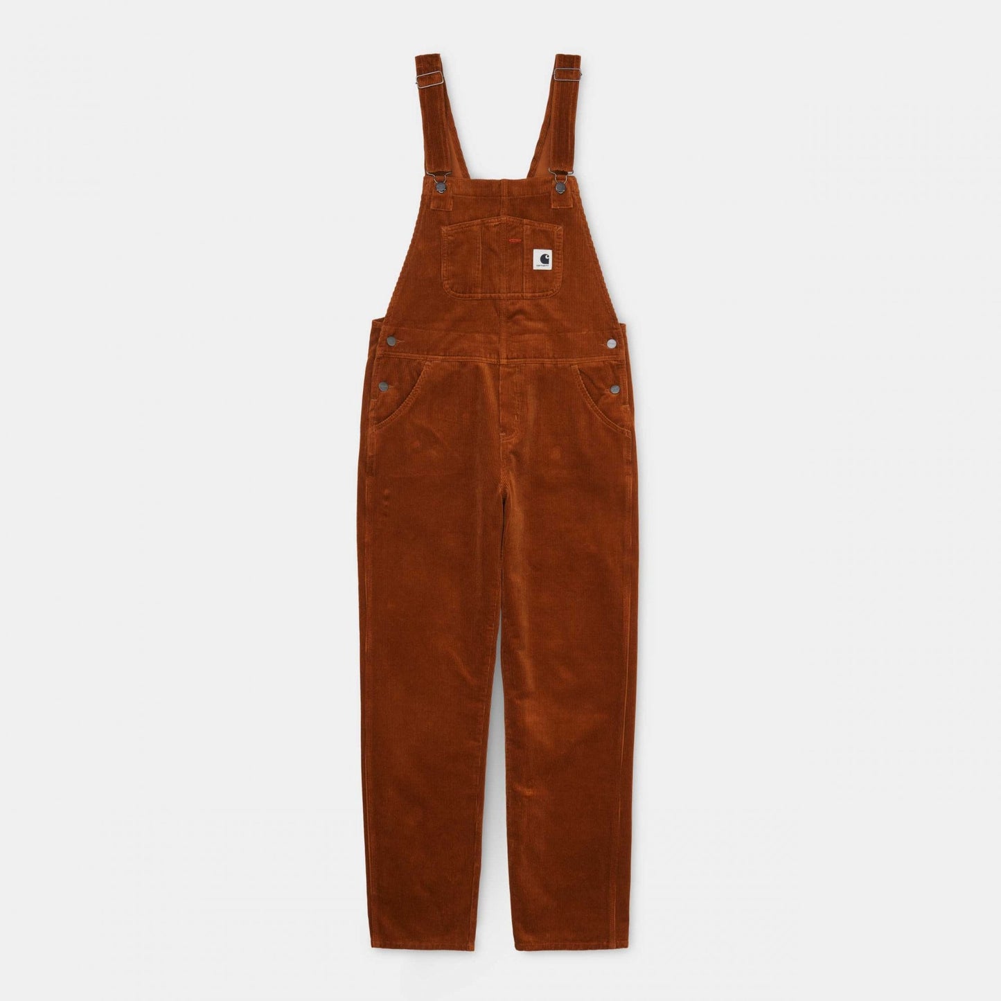 Womens W' Bib Overall Straight - 'Brookfield' Corduroy, - Brandy (rinsed)
