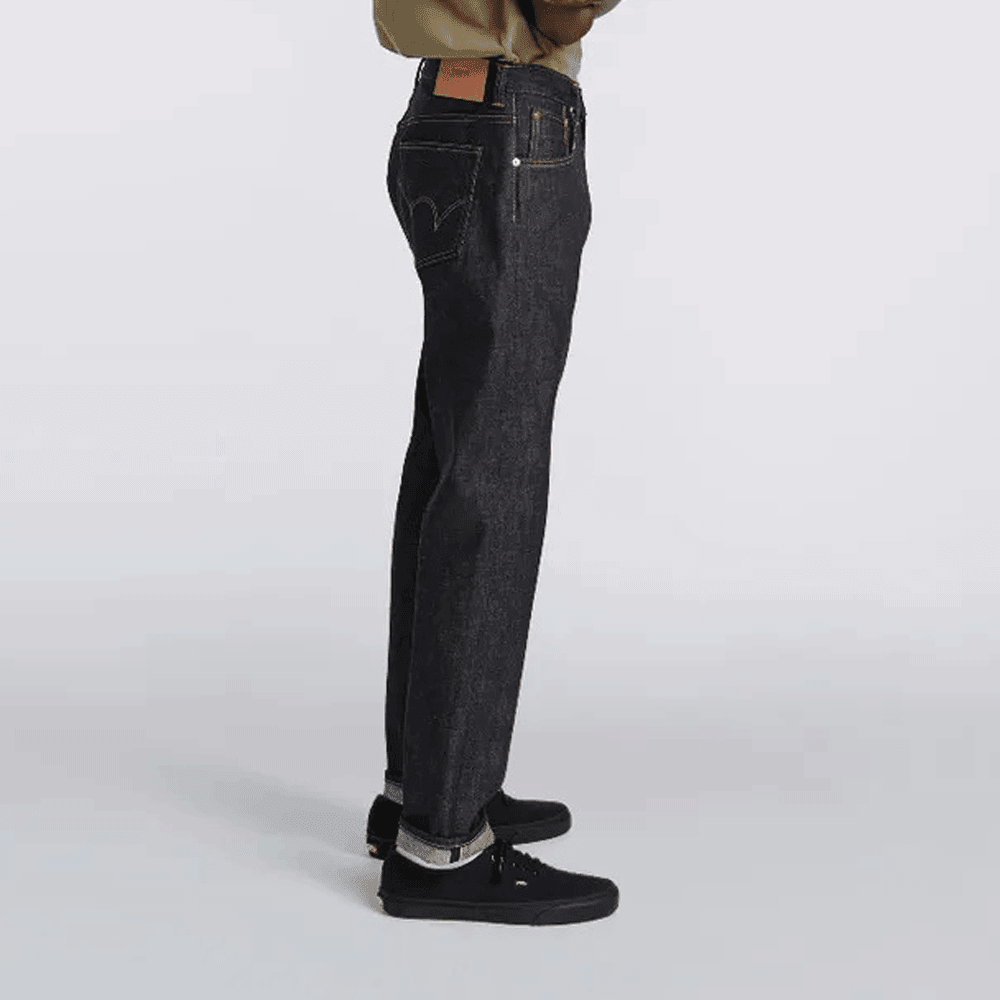 Regular Tapered Jeans Nihon Menpu Dark Pure Indigo Rainbow Selvage 13.5oz - Blue Raw State