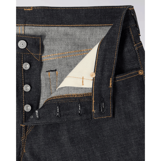 Regular Tapered Jeans Nihon Menpu Dark Pure Indigo Rainbow Selvage 13.5oz - Blue Raw State