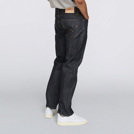 ED-39 Regular Loose Jeans Red Listed Selvage Denim - 14oz Unwashed