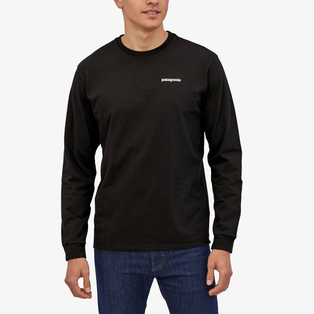 Men's Long-Sleeved P-6 Logo Responsibili-Tee® - Black