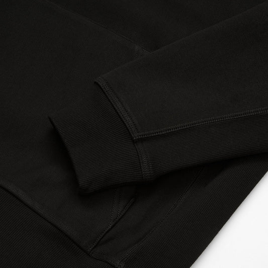 Hooded American Script Sweat Black