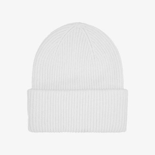 Merino Wool Beanie - Optical White