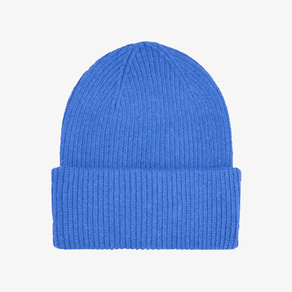 Merino Wool Beanie - Pacific Blue