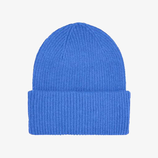Merino Wool Beanie - Pacific Blue