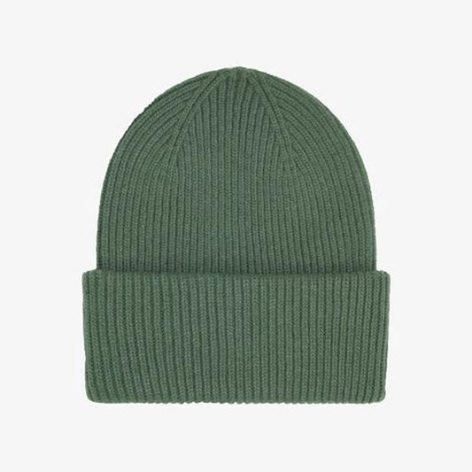 Merino Wool Beanie - Emerald Green