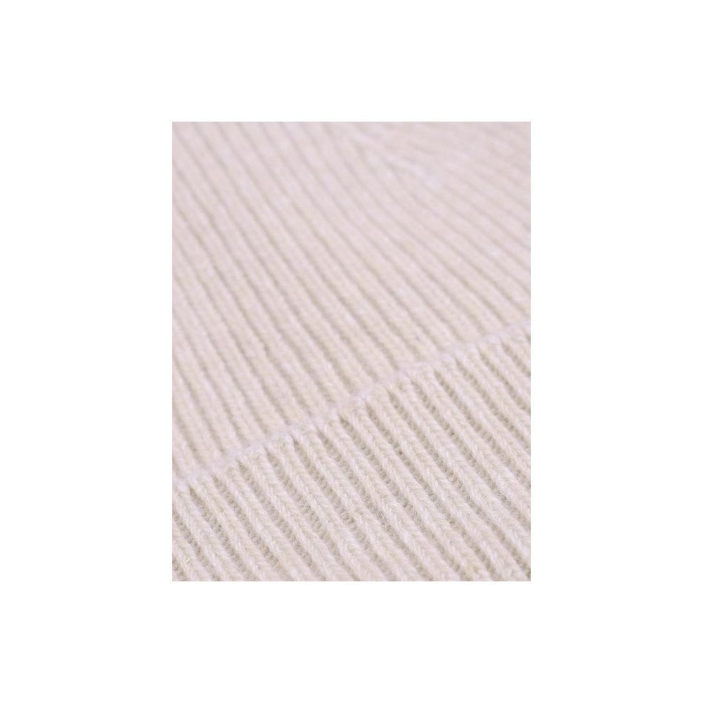Merino Wool Beanie - Ivory White
