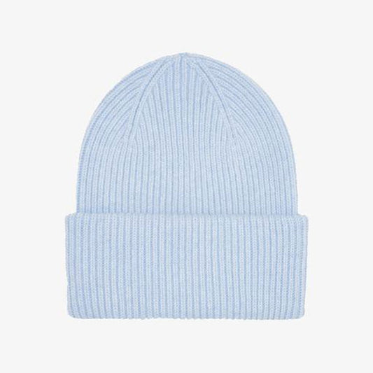 Merino Wool Beanie - Polar Blue