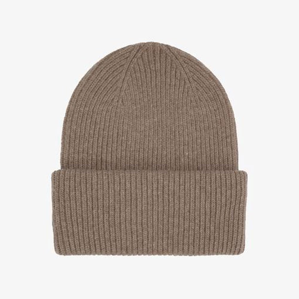 Merino Wool Beanie - Warm Taupe