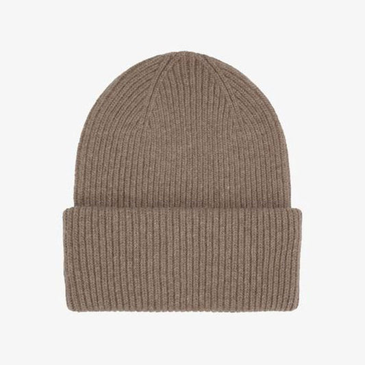 Merino Wool Beanie - Warm Taupe
