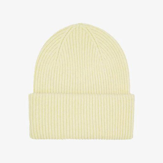Merino Wool Beanie - Soft Yellow
