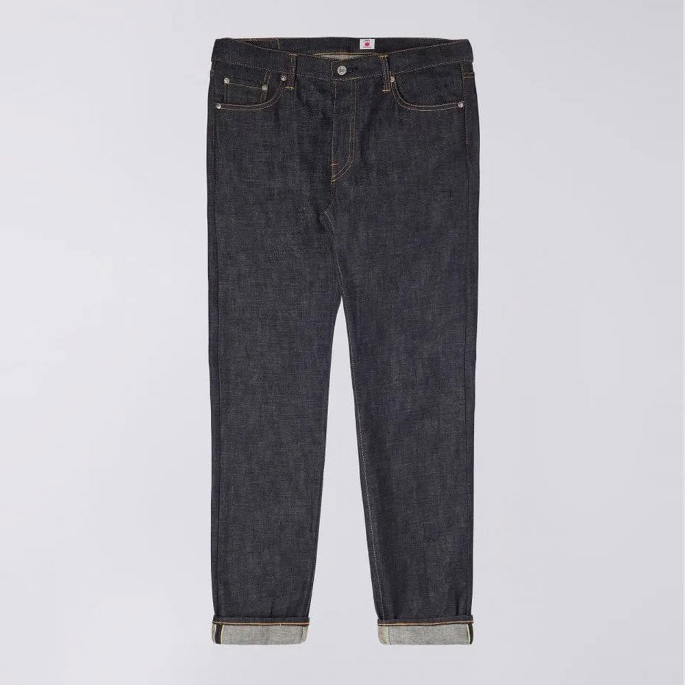 Regular Tapered Jeans Nihon Menpu Dark Pure Indigo Rainbow Selvage - 13.5oz Blue Unwashed